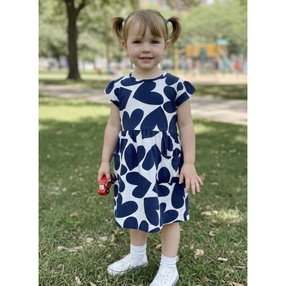 primary Toddler Girls 4/5 Heart Print Dress